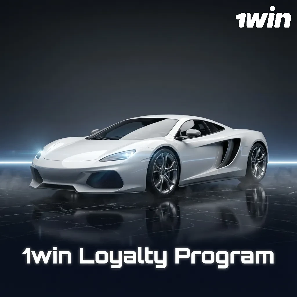 Illustration of 1win loyalty tiers with points, VIP levels, cashback and rewards for casino and sports betting
