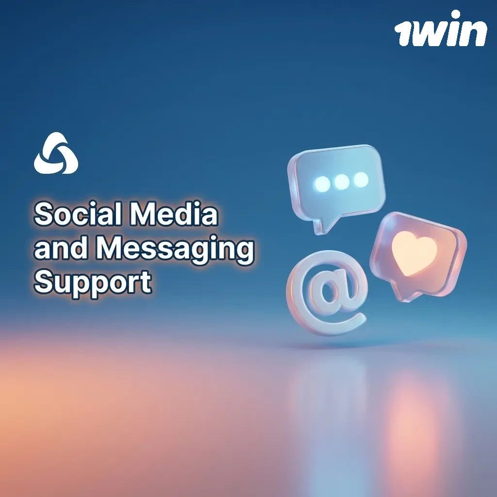 Illustration of social media and messaging icons showing ways to contact customer support on the go