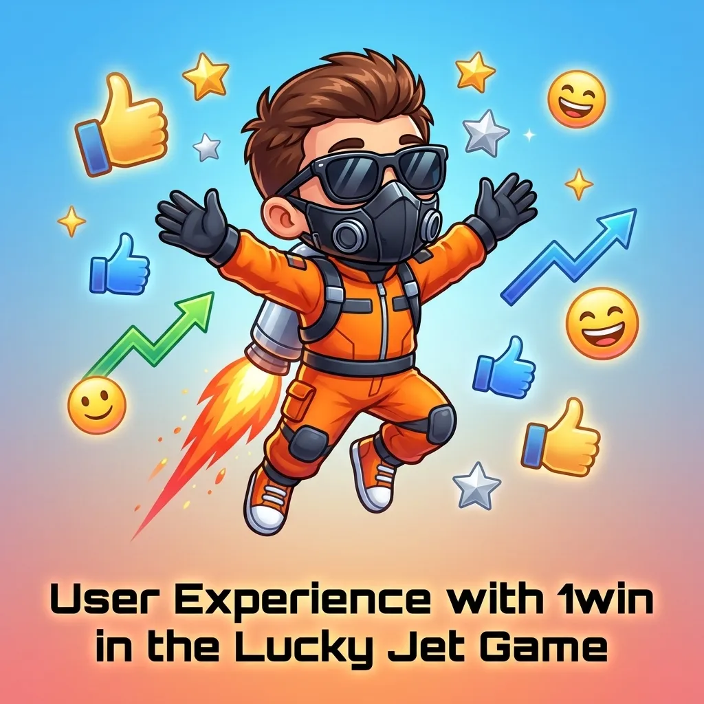 Lucky Jet game on 1win with dark UI, central jetpack and multiplier, quick-access bet controls and visible balance