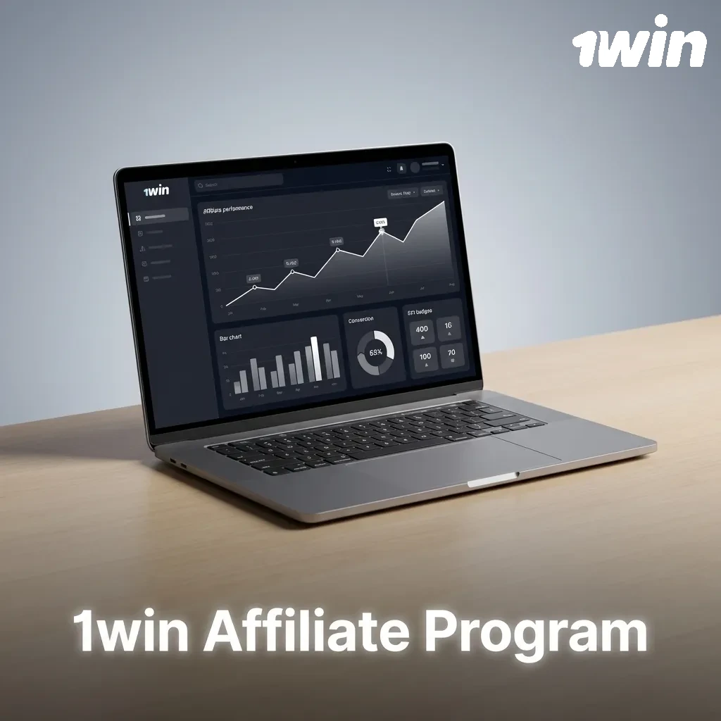 1win affiliate program dashboard showing commission models and marketing tools for promoting to Indian audiences