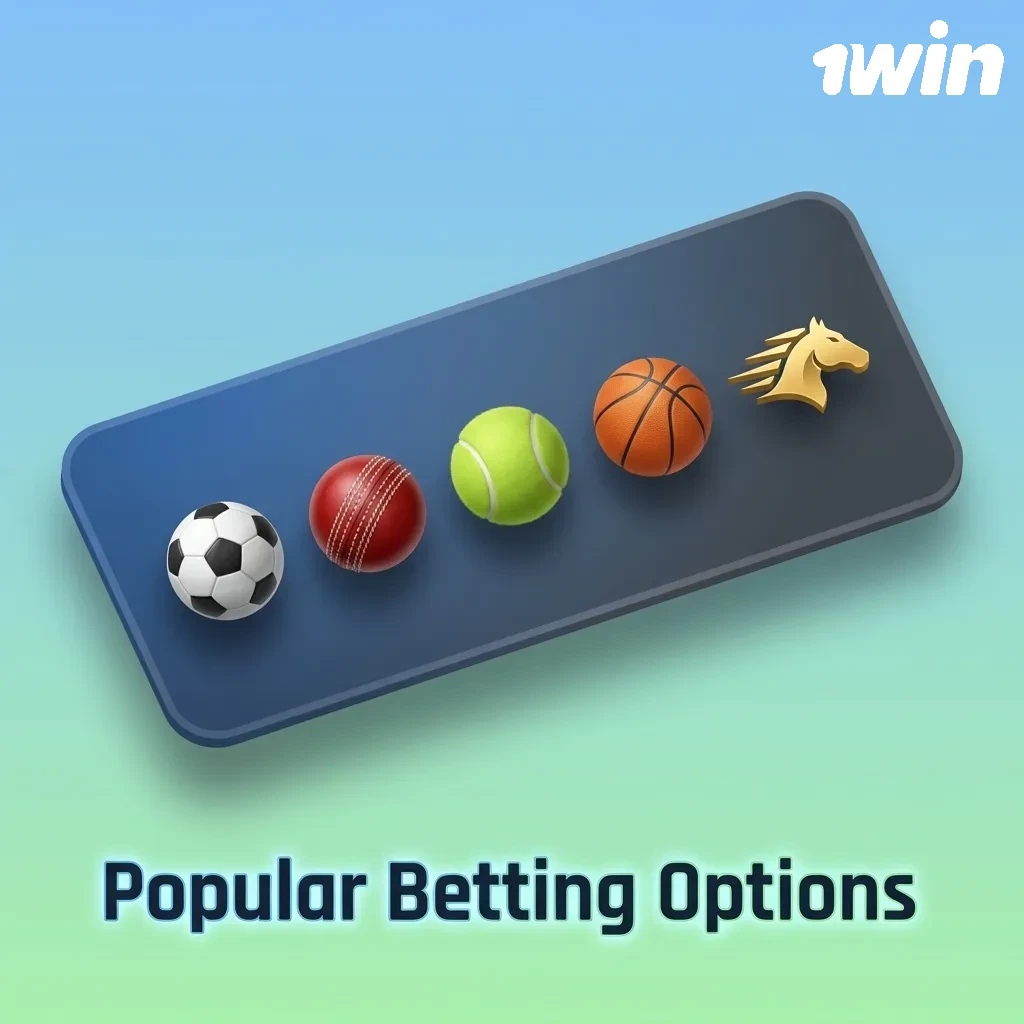 Infographic showing five betting types: Multi Live, Line/Prematch, Express, System, and Single Bets with brief descriptions.