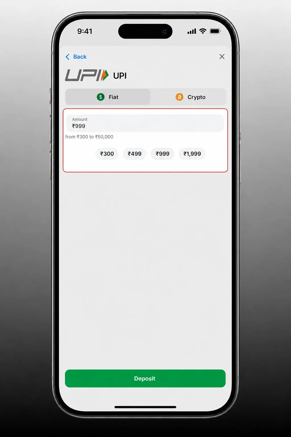 1win mobile app deposit steps using UPI, Paytm, or PhonePe with minimum 100 INR and no deposit fee