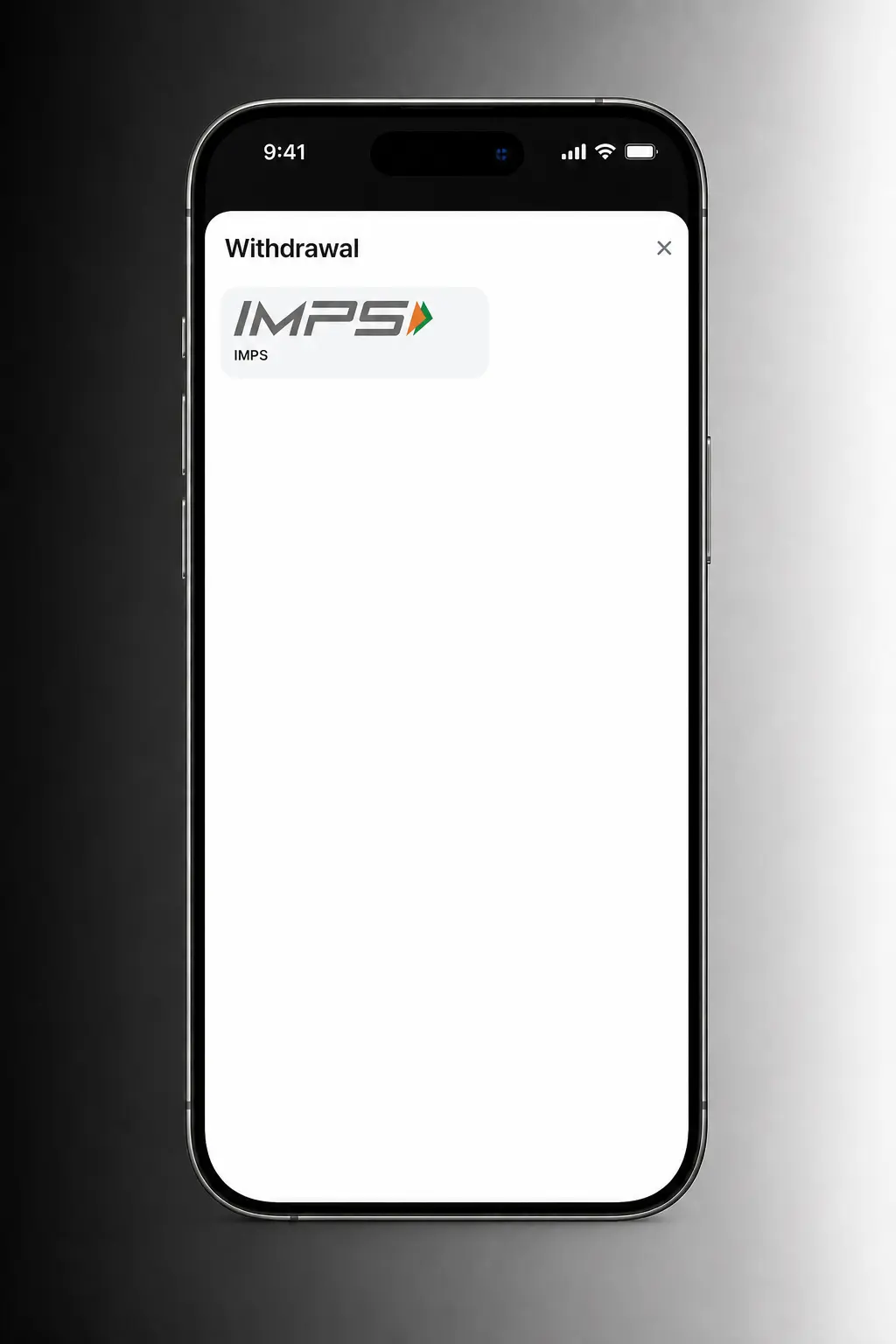 1win mobile withdrawal steps showing UPI, bank transfer, crypto options with 500–200,000 INR daily limit