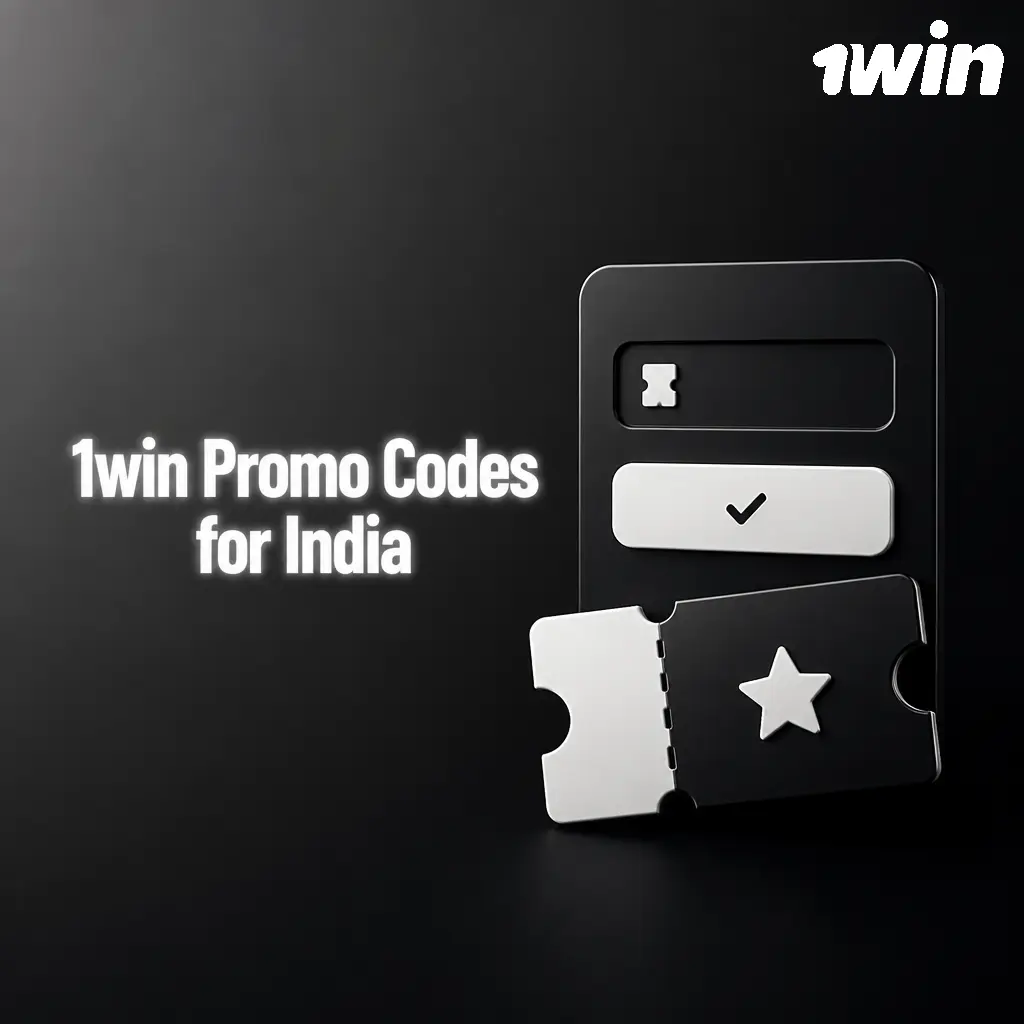 1win promo code field in India registration form with INR currency option and sign-up steps shown