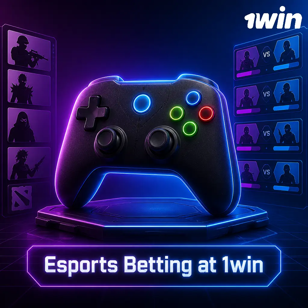 1win esports betting markets for CS2, Dota 2, League of Legends and Valorant with live odds for Indian players