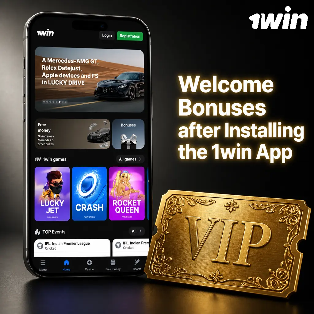 1win app welcome bonus 500% up to 75,000 INR across four deposit tiers with 40x wagering requirement